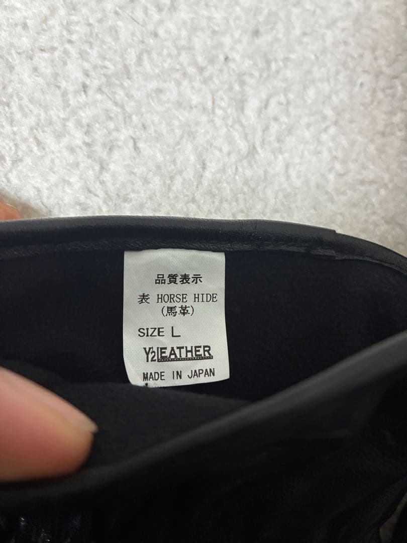 Y'2 LEATHER ワイツーレザー ミラクルポニーレザーグローブ Lサイズ
