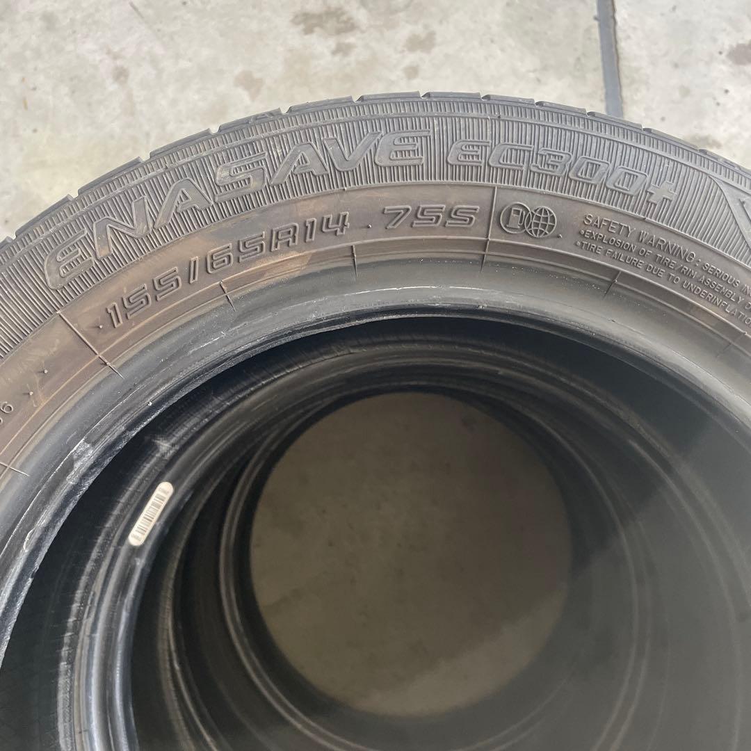 ダンロップ　エナセーブ　155/65R14 中古4本　22年製　送料込み