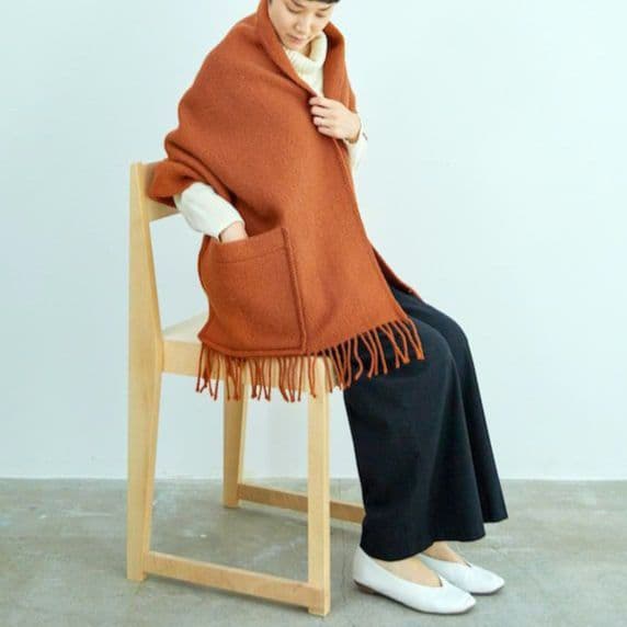 美品◆ LAPUAN KANKURIT ラプアンカンクリ ポケット ショール