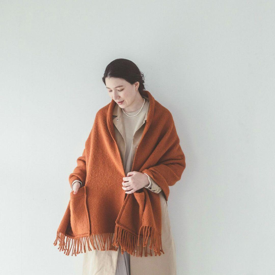 美品◆ LAPUAN KANKURIT ラプアンカンクリ ポケット ショール