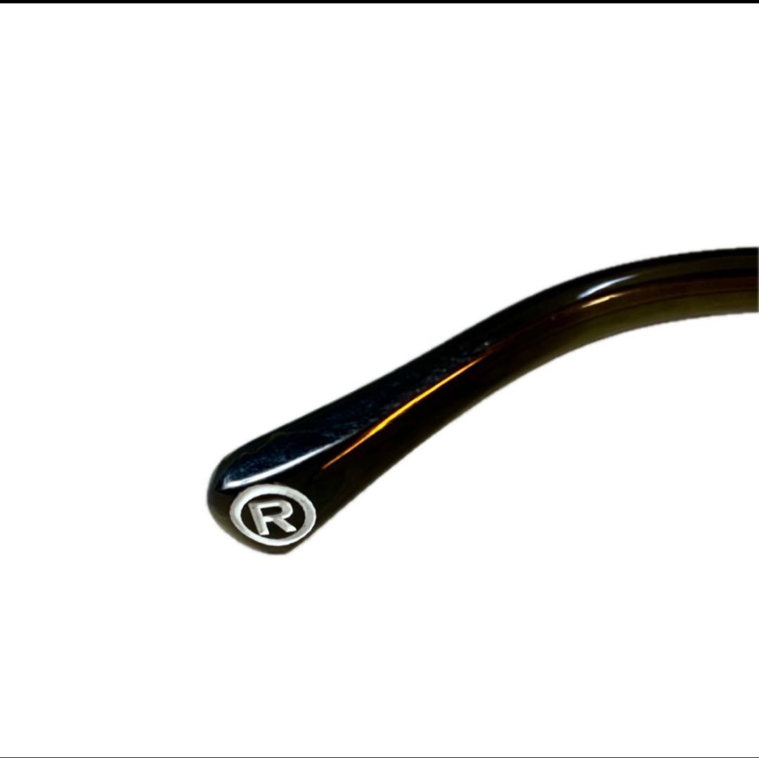 A BATHING APE エイプ 伊達メガネ サングラス　ブラウン ロゴ入り
