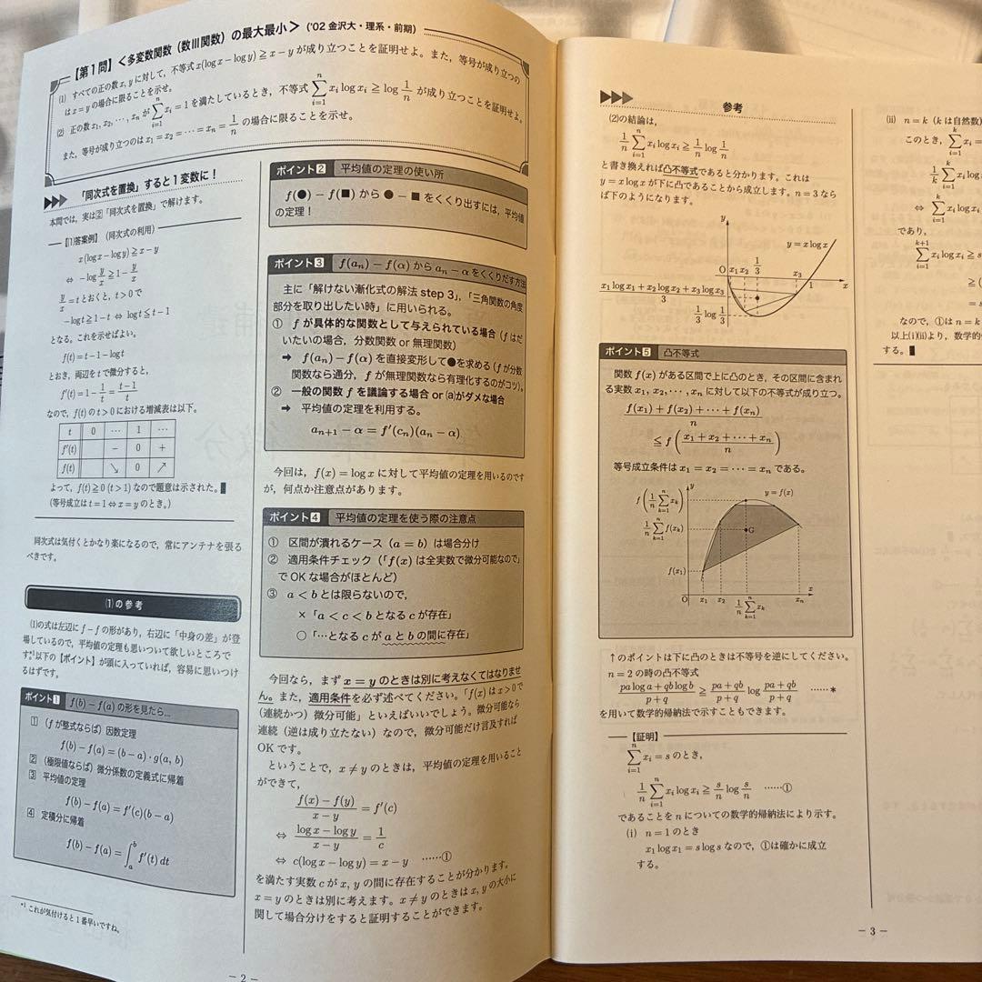 鉄緑会　夏期講習　高3理系数学・分野別 演習教材フルセット