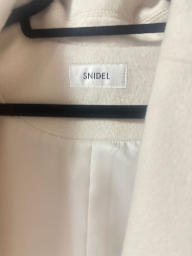 snidel スナイデル ウールオーバージャケットコート 白 コート