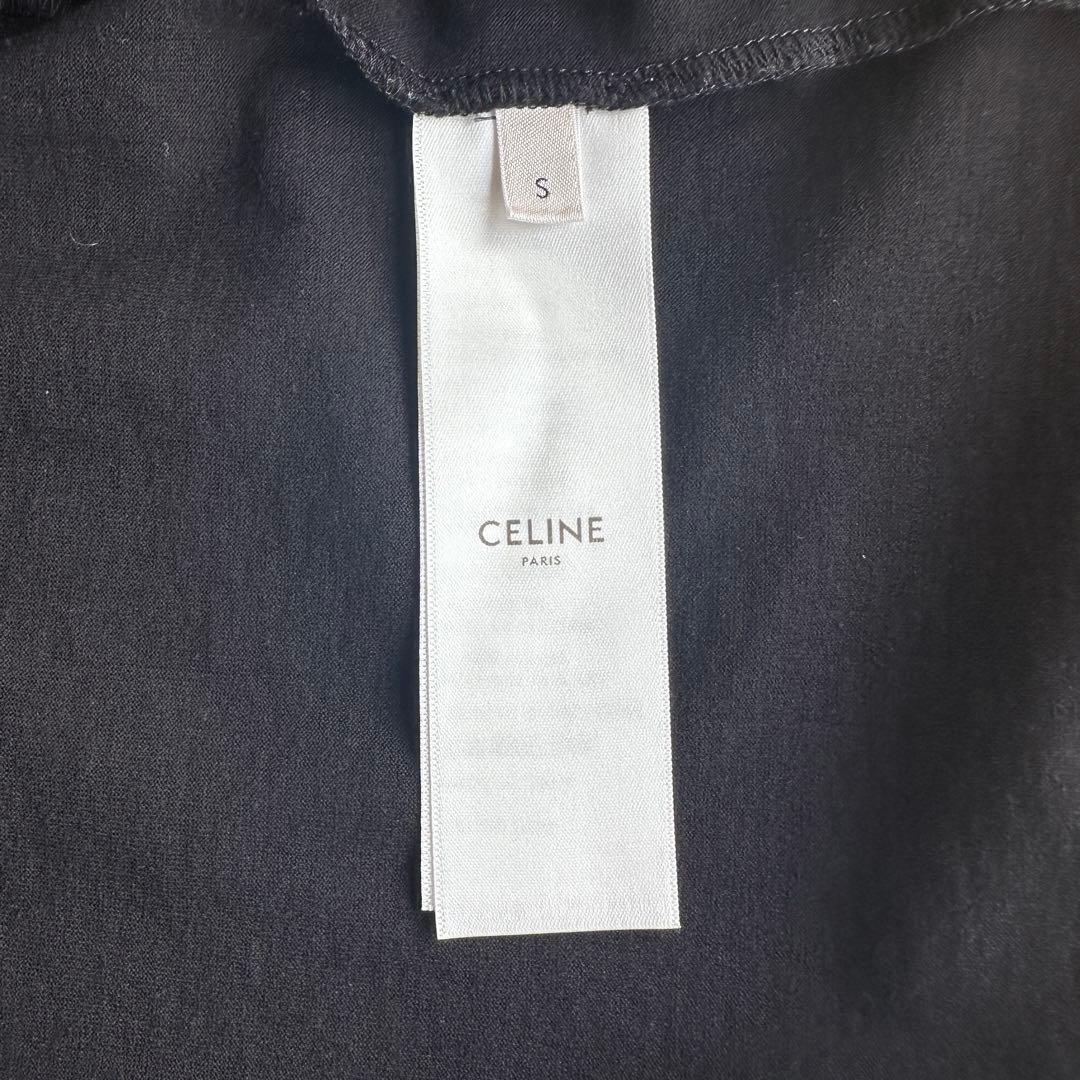 【美品】セリーヌ　CELINE ブラック ルーズフィットTシャツ　サイズＳ