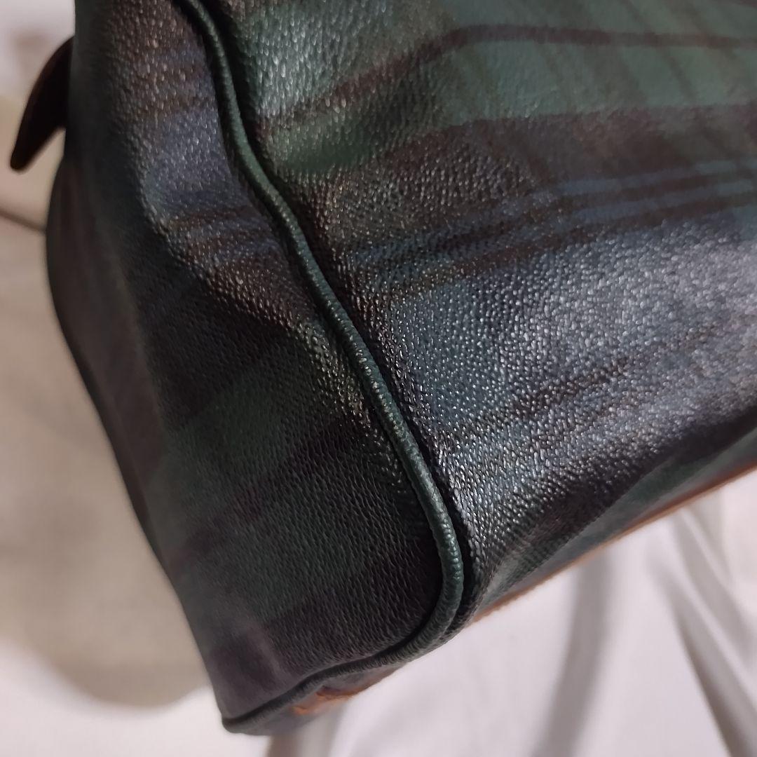 ラルフローレン　チェック柄ボストンバッグ　ハンドバッグ　RALPH LAUREN