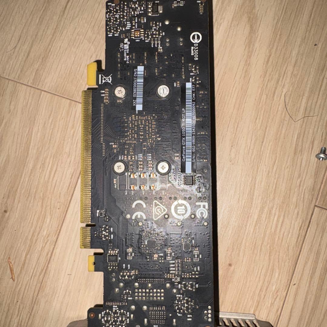 グラフィックボード・グラボ・ビデオカード MSI 1050ti 4G