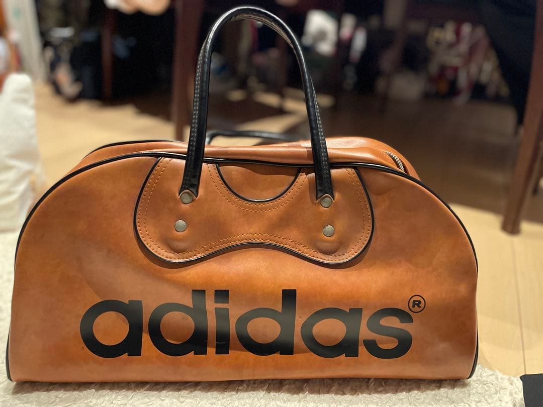 アディダス　adidas ボストンバック　ビンテージ 70s 合成皮革 日本製