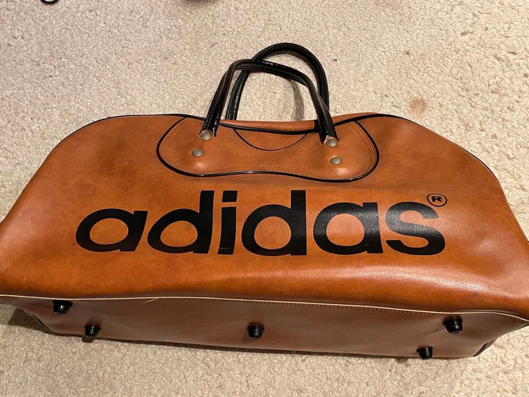 アディダス　adidas ボストンバック　ビンテージ 70s 合成皮革 日本製
