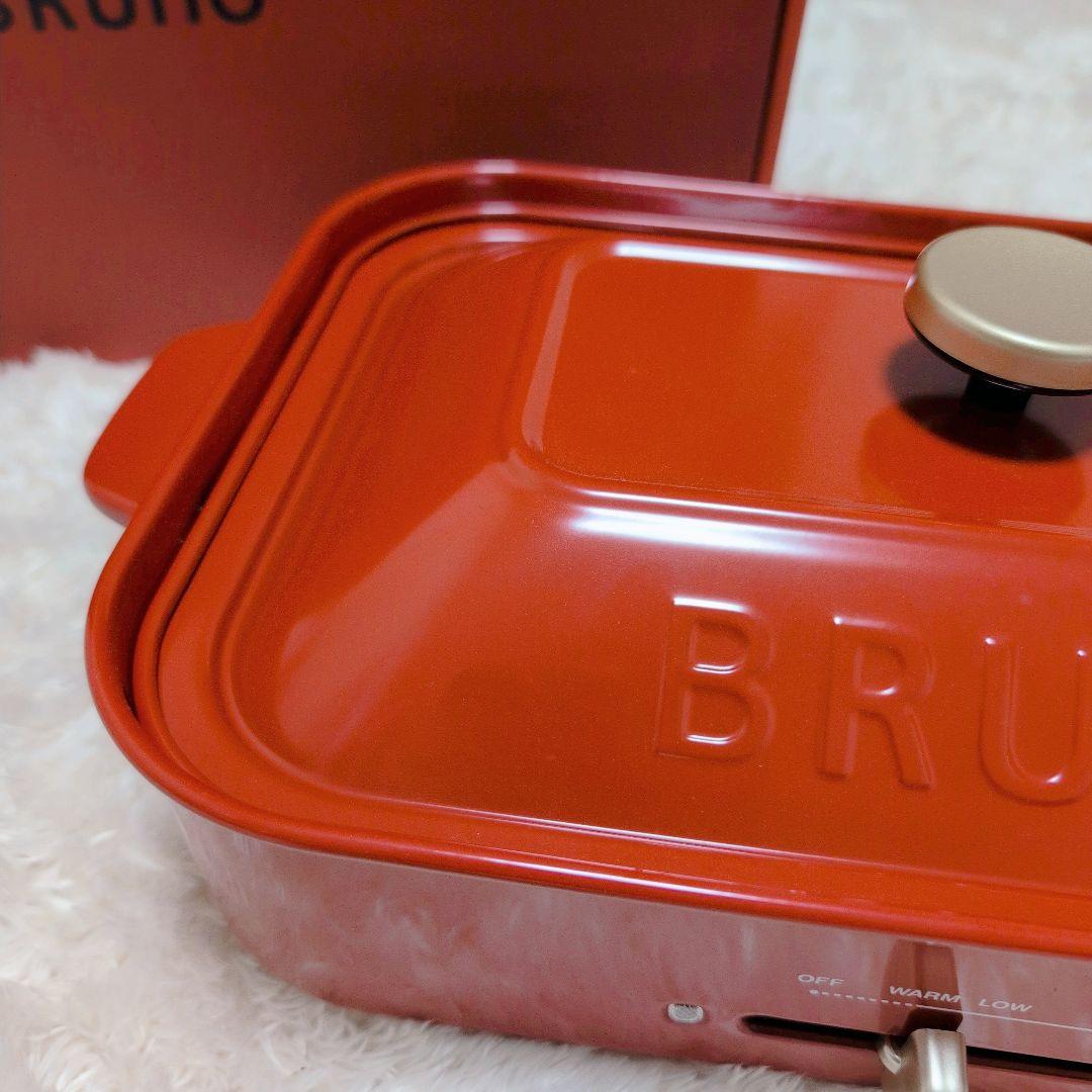 ✨新品✨BRUNO ブルーノコンパクトホットプレート レッド たこ焼き