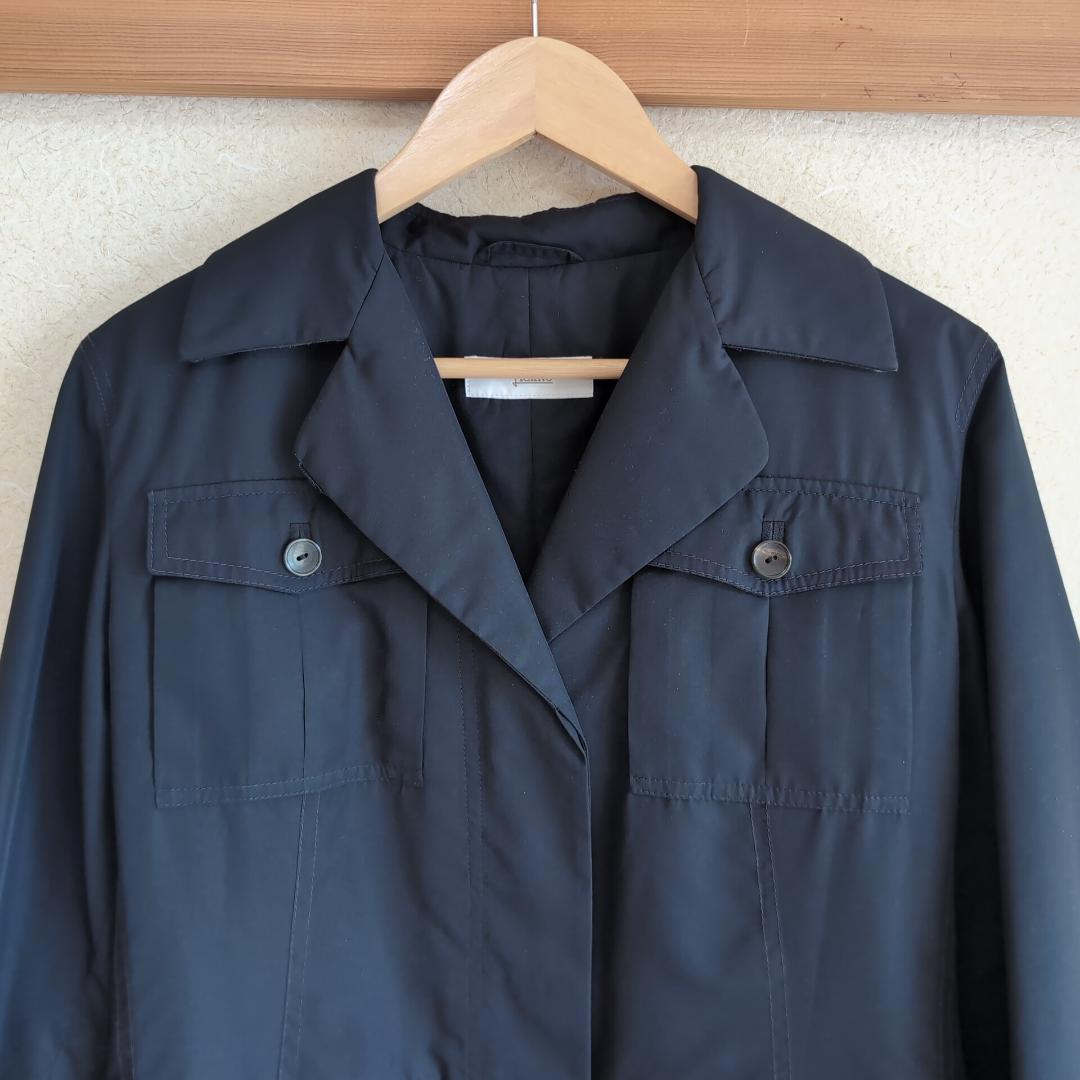 美品 HERNO ヘルノ 軽量ナイロンコート 44(L相当) 黒 n45
