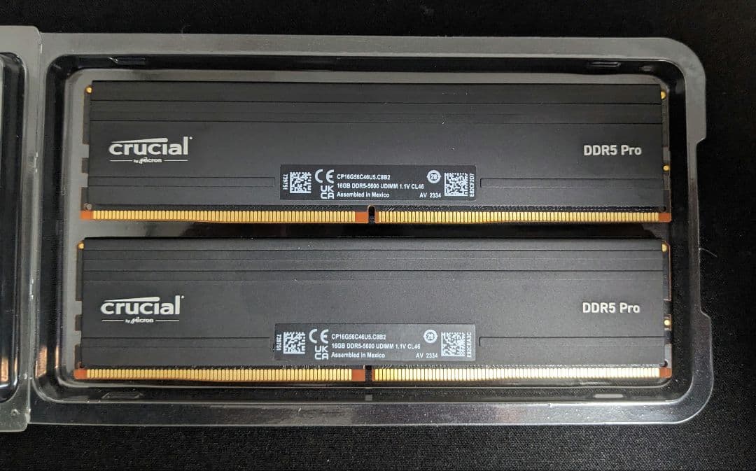 メモリー Crucial DDR5 Pro 32GB (2x16GB) 5600MT/s