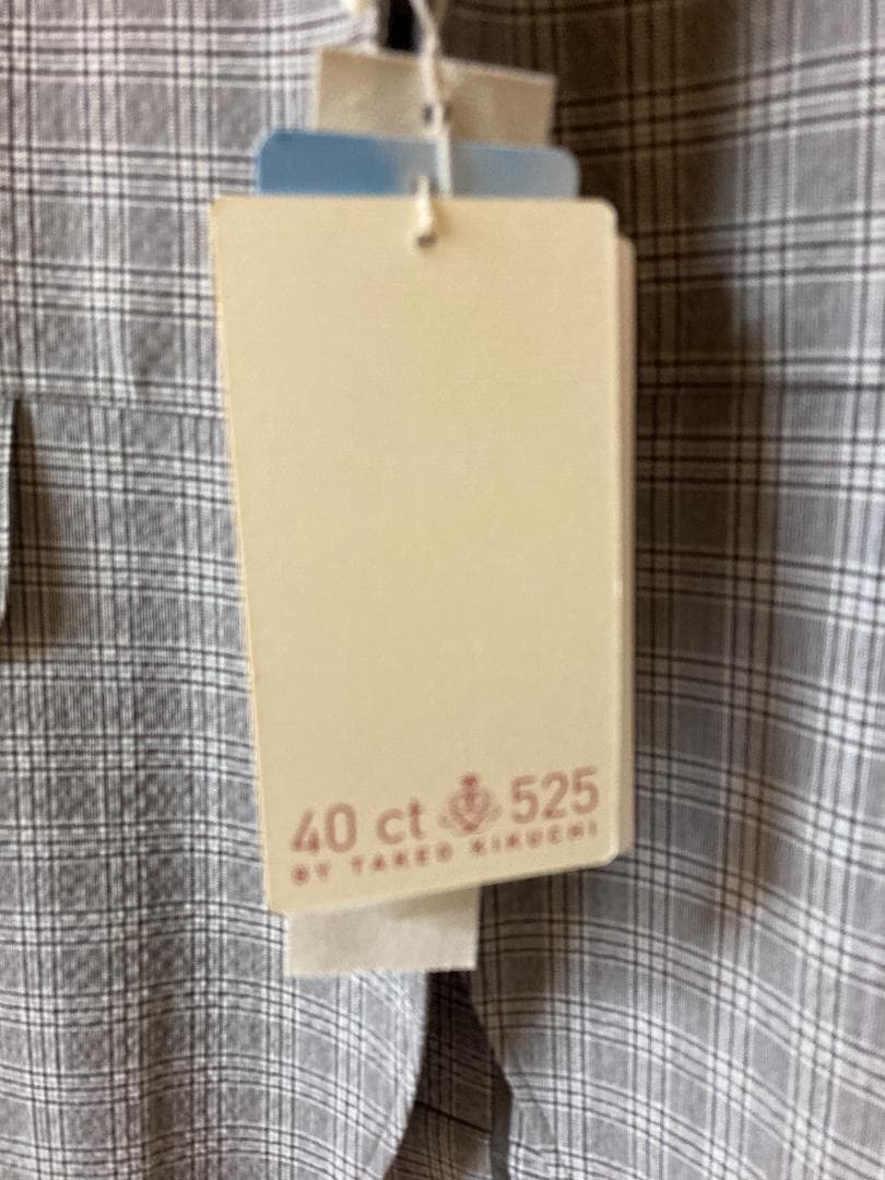 春夏用　値下げ！グレー系チェック セットアップ 40 ct タケオキクチ