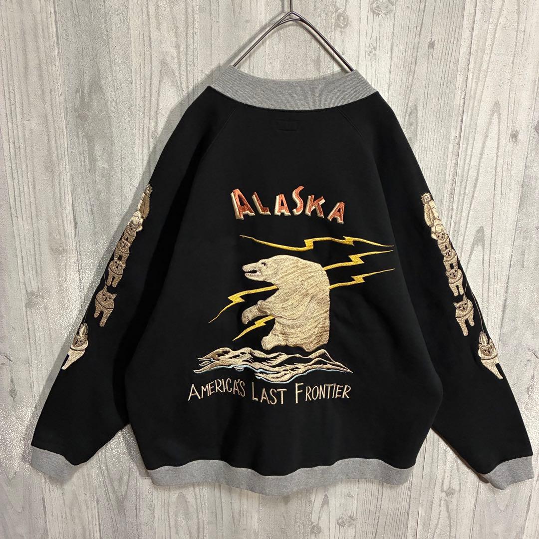 【入手困難】テーラー東洋　アラスカ刺繍　フルジップスウェット　XL