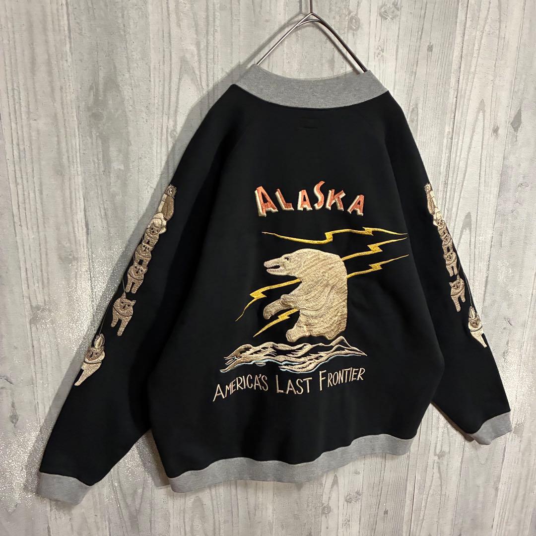 【入手困難】テーラー東洋　アラスカ刺繍　フルジップスウェット　XL
