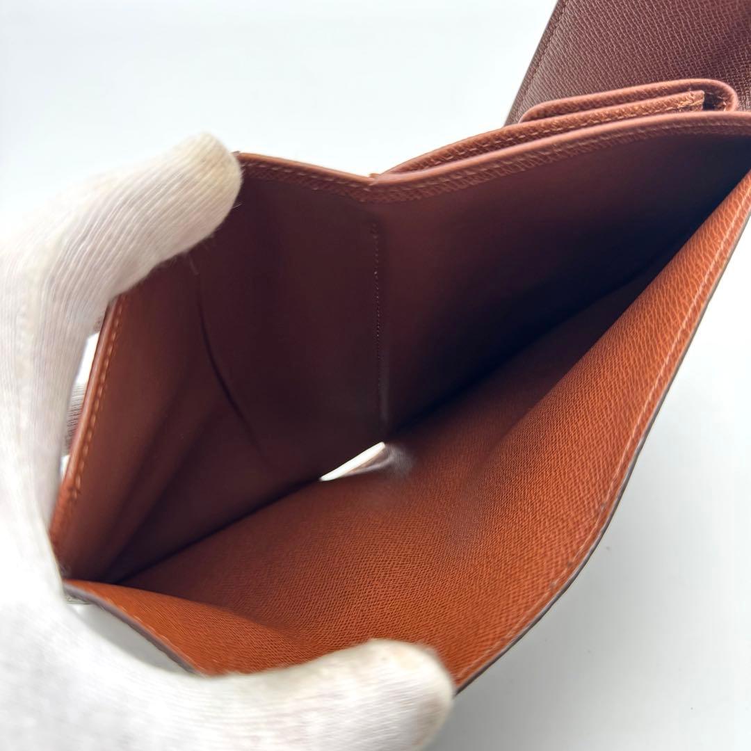 【極美品】ルイヴィトン　モノグラム　エテュイパピエ　三つ折り財布　財布　ブラウン