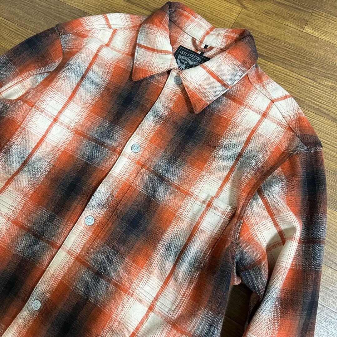 【Levi's】 リーバイス オンブレチェック ウール ジャッジケット サイズL