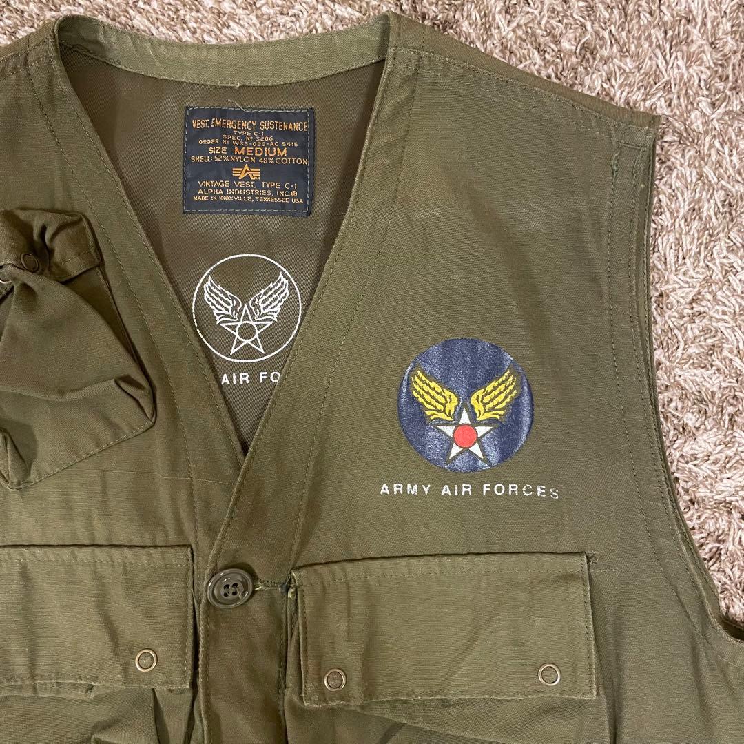 90s　ALPHA　vintage vest　TYPE C-1　USA製