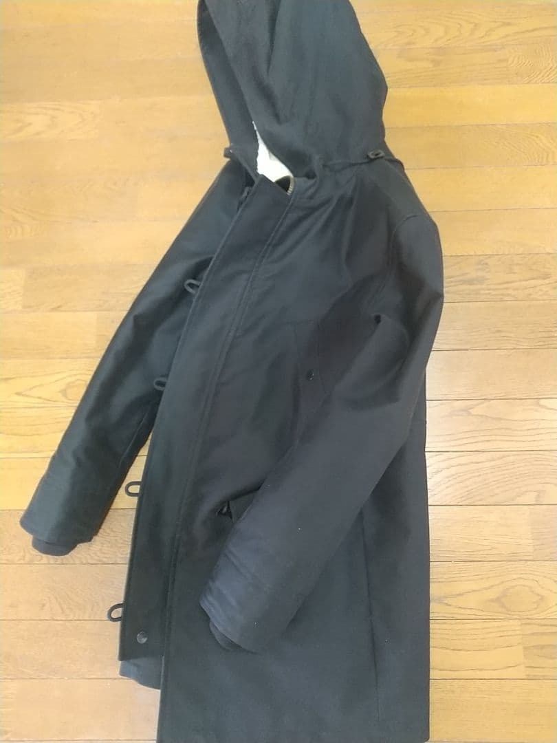 APC フード付きボアモッズコート ネイビー（紺色）