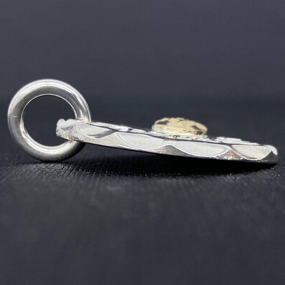 FIRST ARROW'S K18 サン シルバー タタキ メタル ペンダント