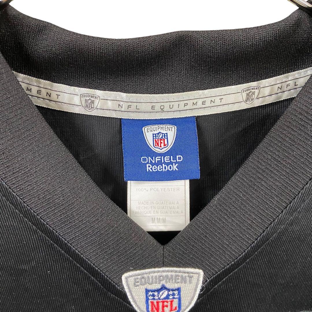 リーボック　NFL　ゲームシャツ　レイダース　 黒　M　ティムブラウン【4461