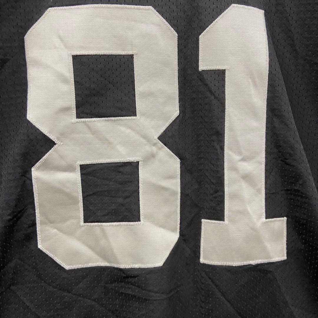 リーボック　NFL　ゲームシャツ　レイダース　 黒　M　ティムブラウン【4461