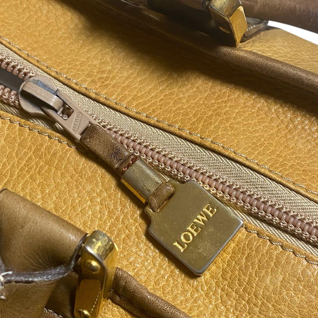 LOEWE ロエベ　アナグラム　レザー ボストンバッグ