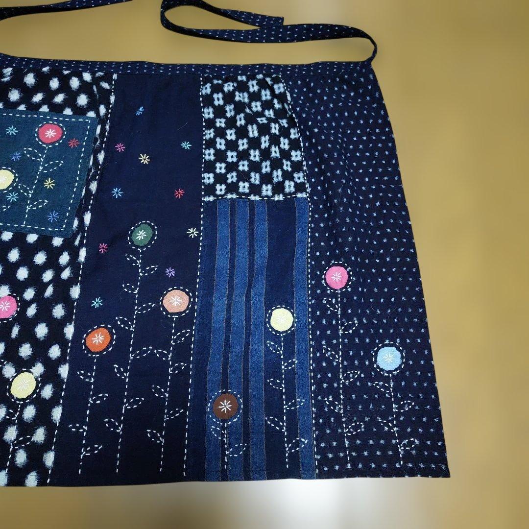 絣刺し子前掛け