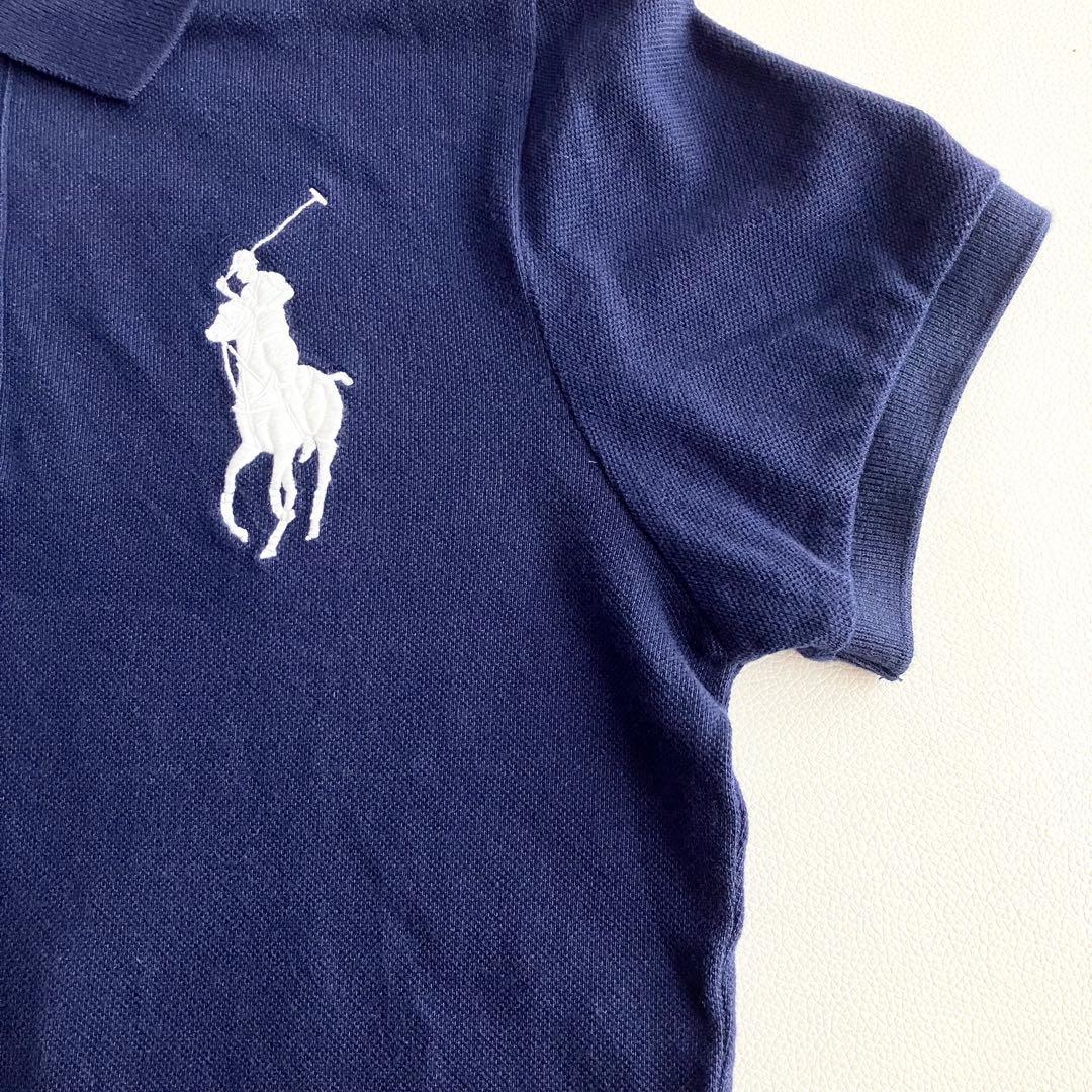 【美品】ラルフローレン ビッグポニー USA THE SKINNY POLO 紺