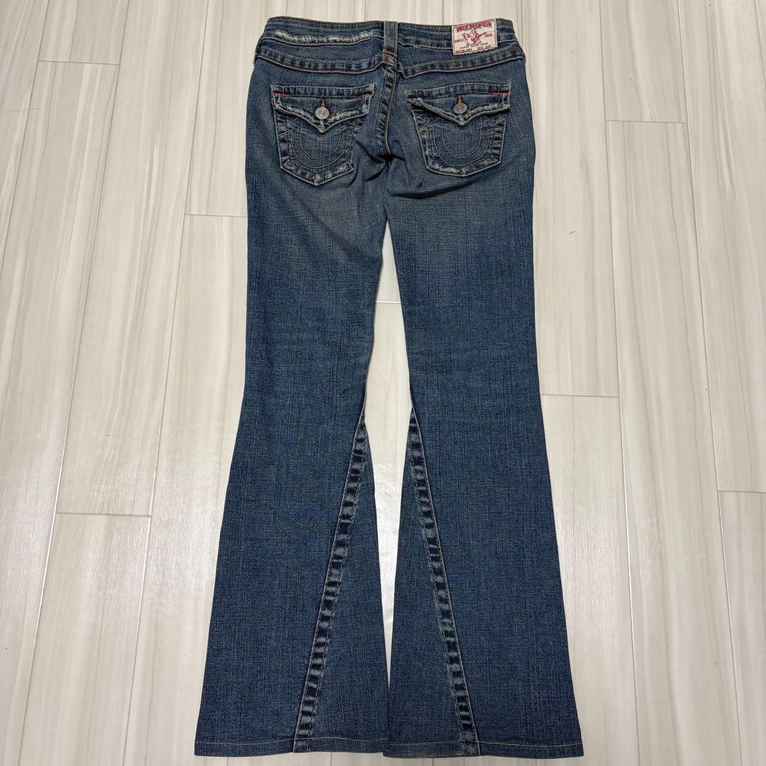 Y2K true religion ローライズ フレアデニムパンツ