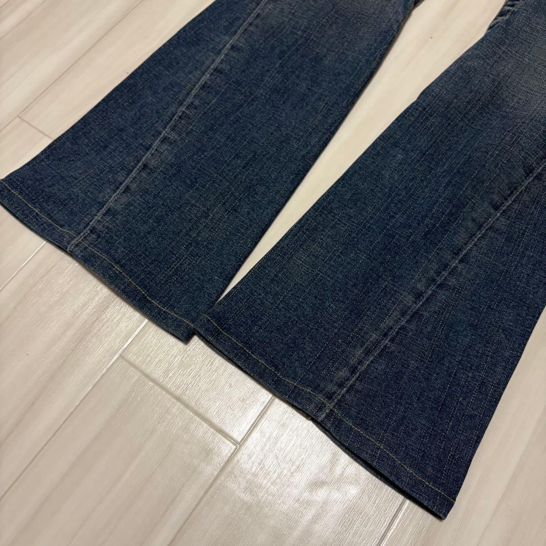 Y2K true religion ローライズ フレアデニムパンツ