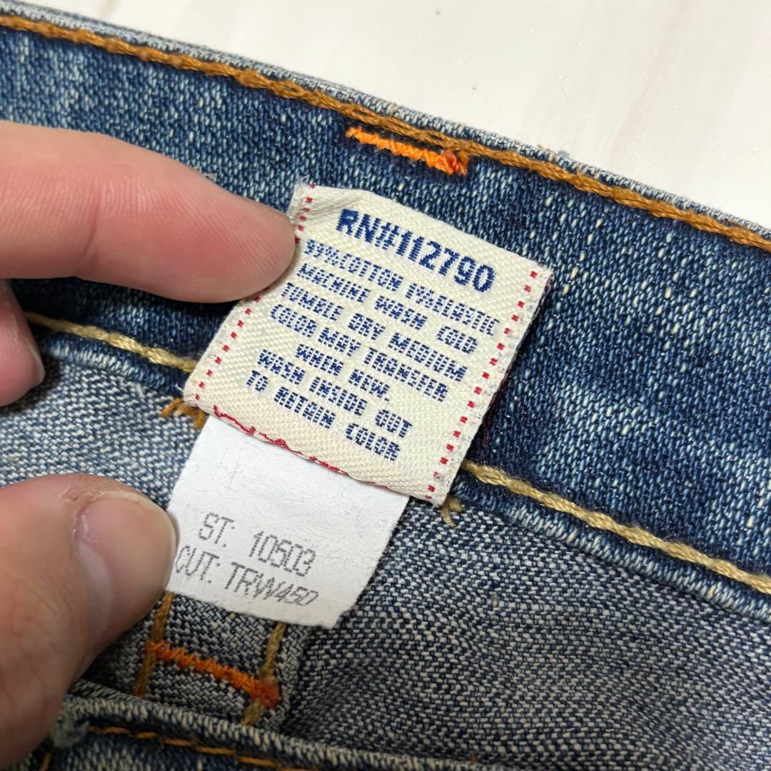 Y2K true religion ローライズ フレアデニムパンツ