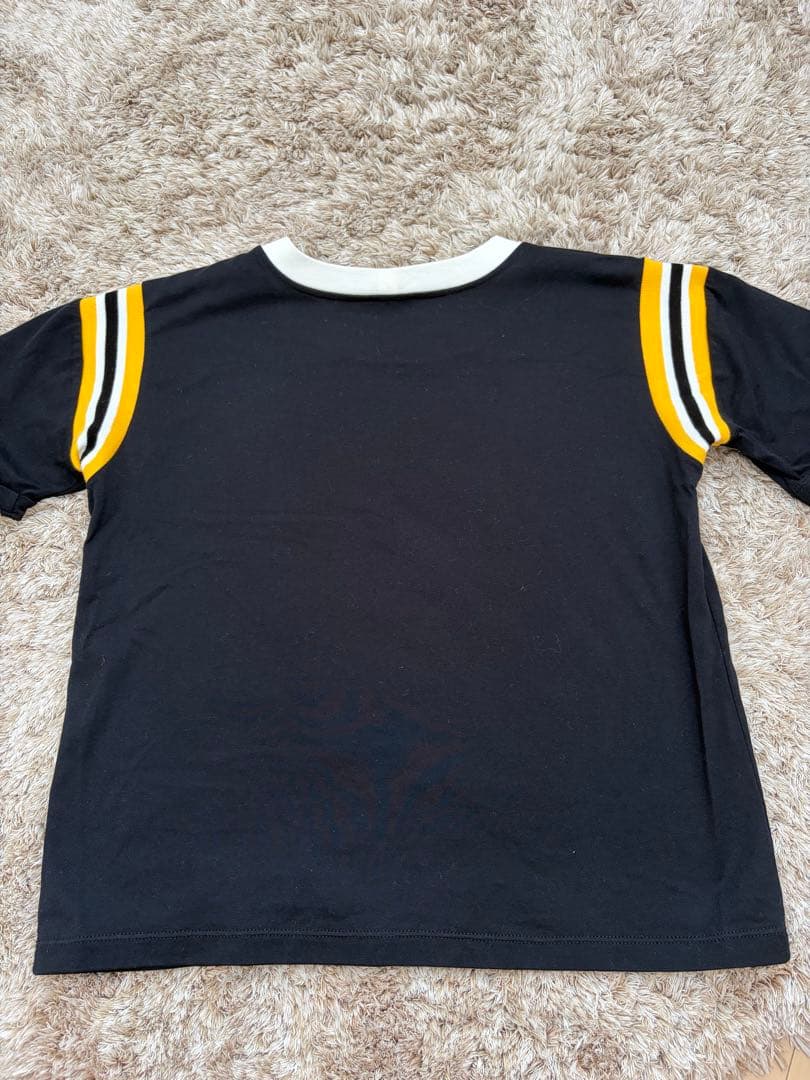 ドンくん 　　　　CELINE ロゴプリント Tシャツ XS 黒/黄色