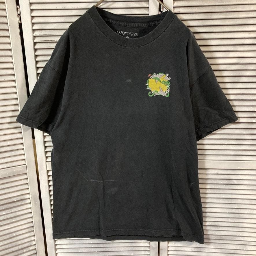 BGQO ラッパー Tシャツ ビンテージ 古着 黒 ウータンクラン 龍 神龍 蛇