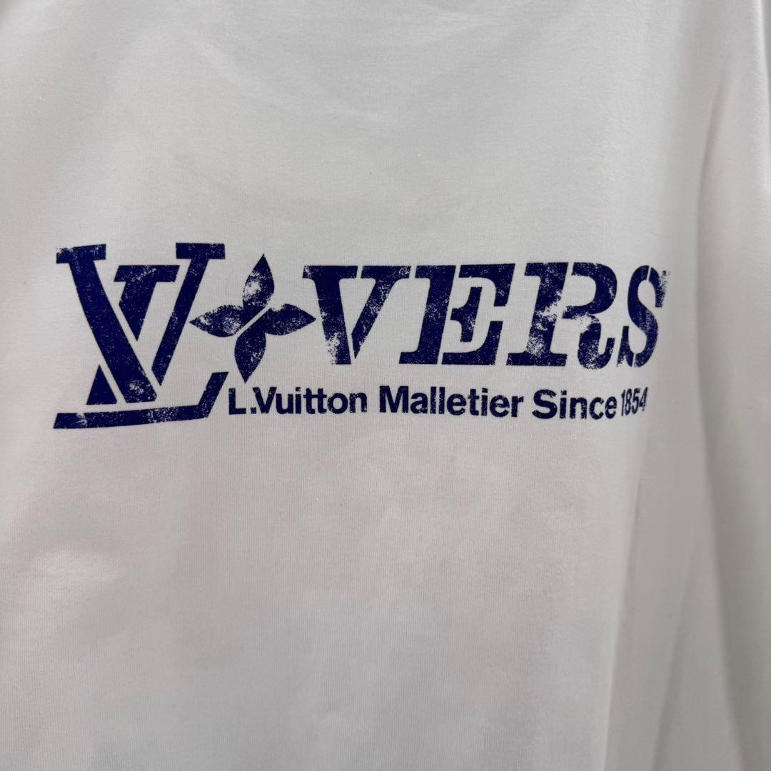 ルイヴィトン エンベリッシュド グラフィックプリント クルーネック 半袖Tシャツ