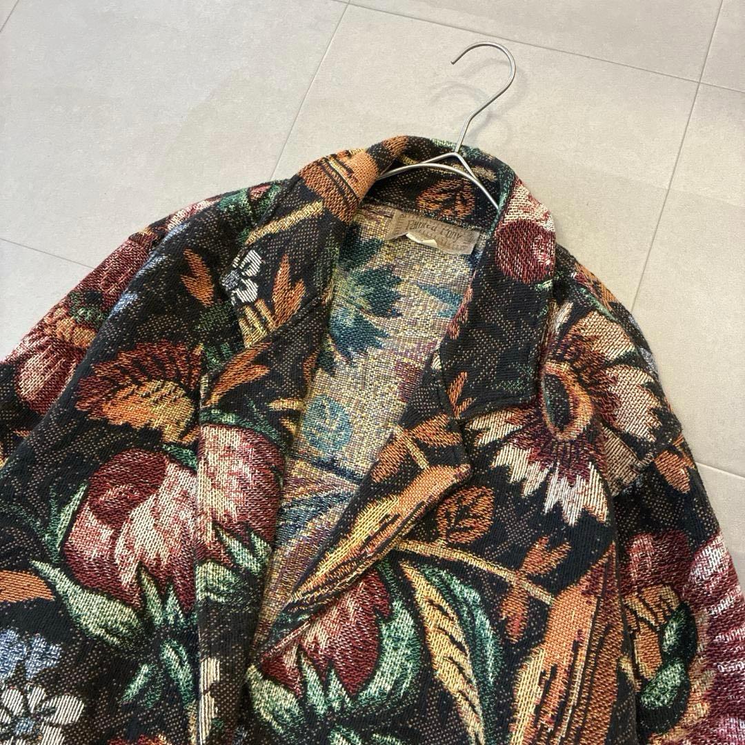 美品 USA製 Painted Pony♡花柄 ゴブランジャケット M 大きめ