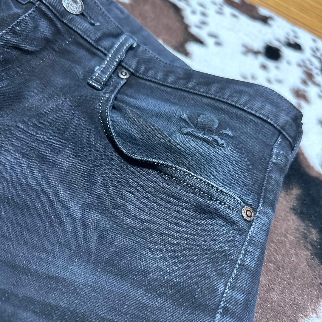 Roen ロエン　ブラックデニム　ジーンズ　34 Ｌ　スプレー加工