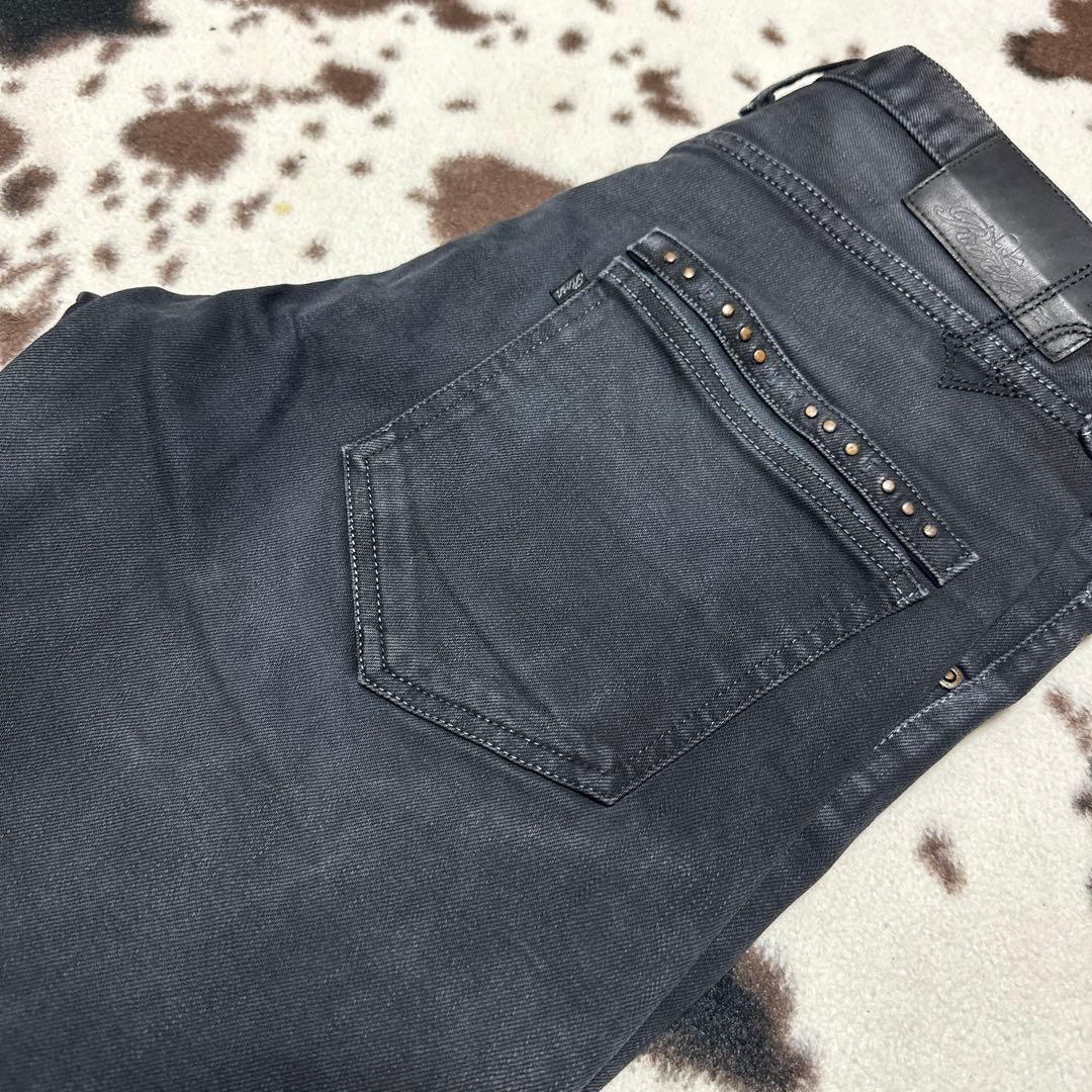 Roen ロエン　ブラックデニム　ジーンズ　34 Ｌ　スプレー加工