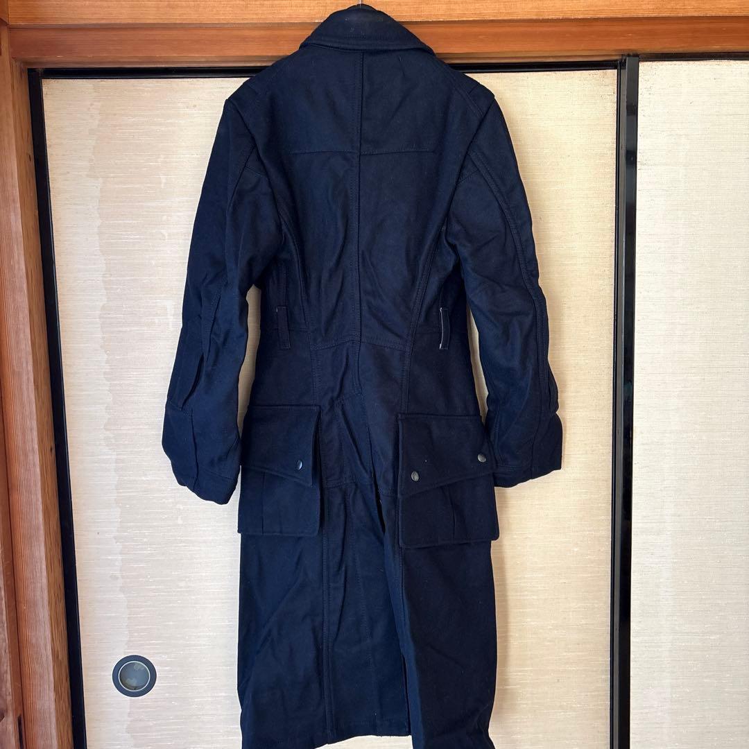 06awJUNYA WATANABE ネイビー ロングコート SS