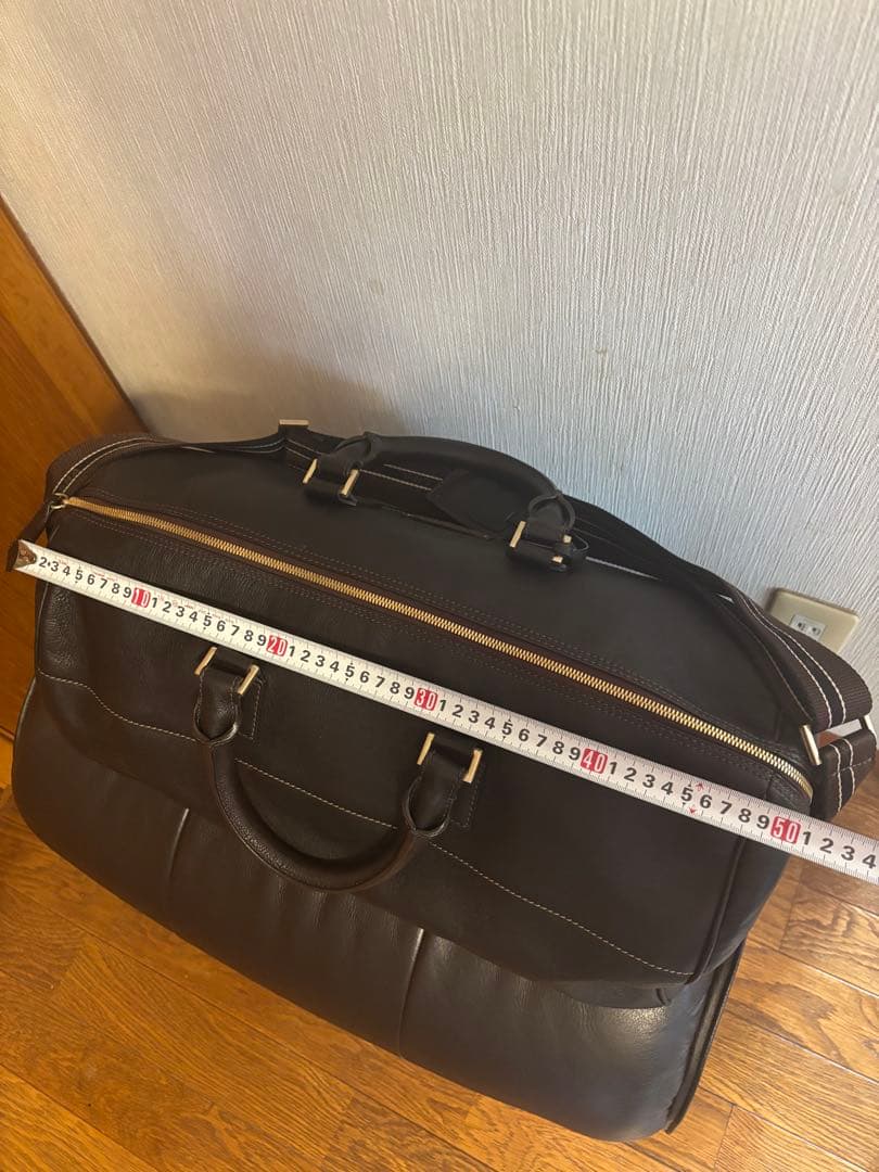 Ermenegildo Zegna ダークブラウン ボストンバッグ
