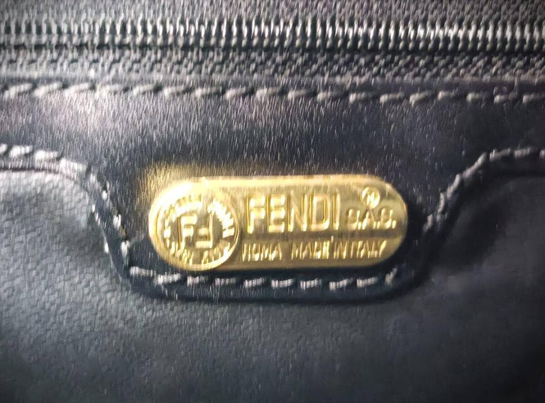 FENDI 黒　ミニボストンバッグ　ハンドバッグ　ショルダーバッグ　2way