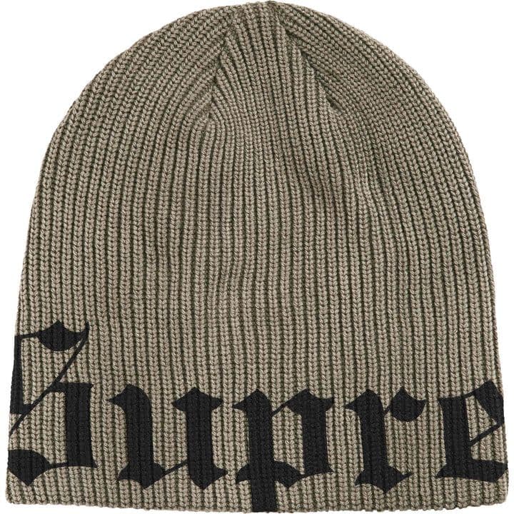 帽子 supreme Old English Printed Beanie Olive