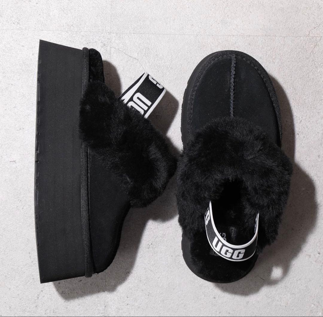 最終値下げ！ UGG ファンケット サンダル BLK 7 (24)