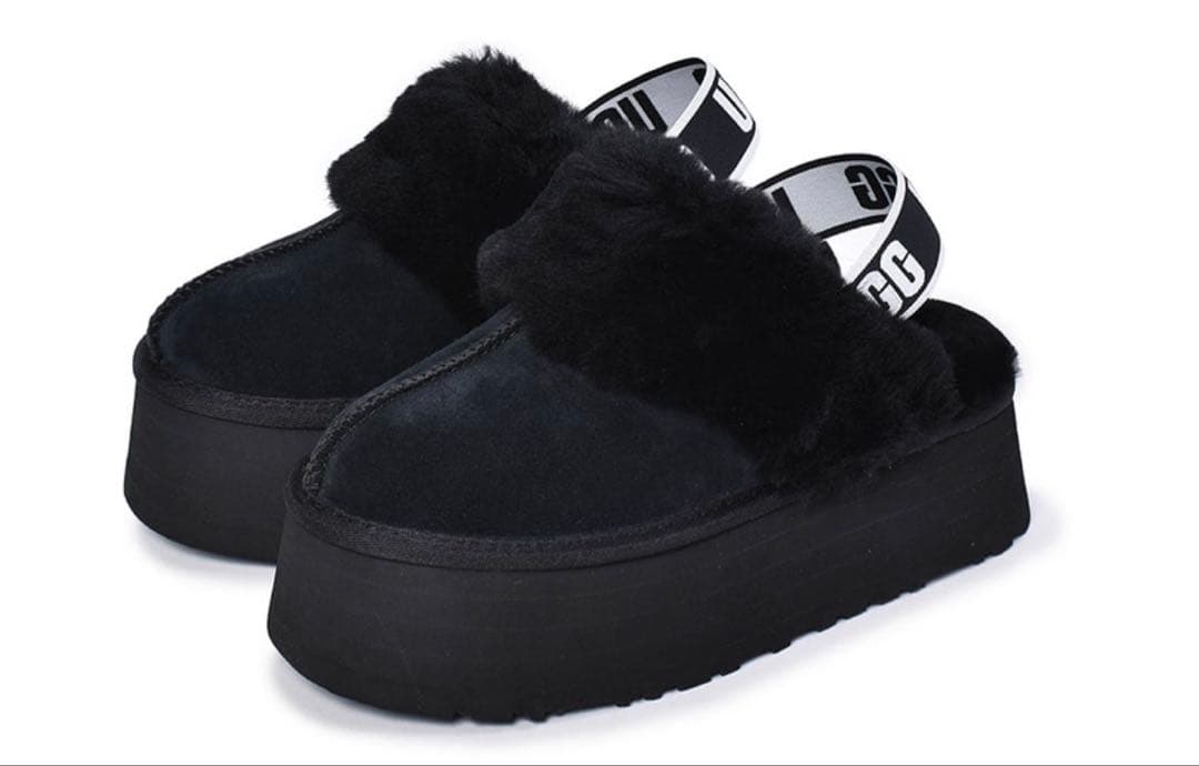 最終値下げ！ UGG ファンケット サンダル BLK 7 (24)