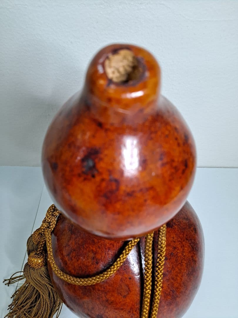 瓢箪 蓋欠品 時代物 天然老葫芦  古瓢箪 茶飾  酒葫芦 徳利