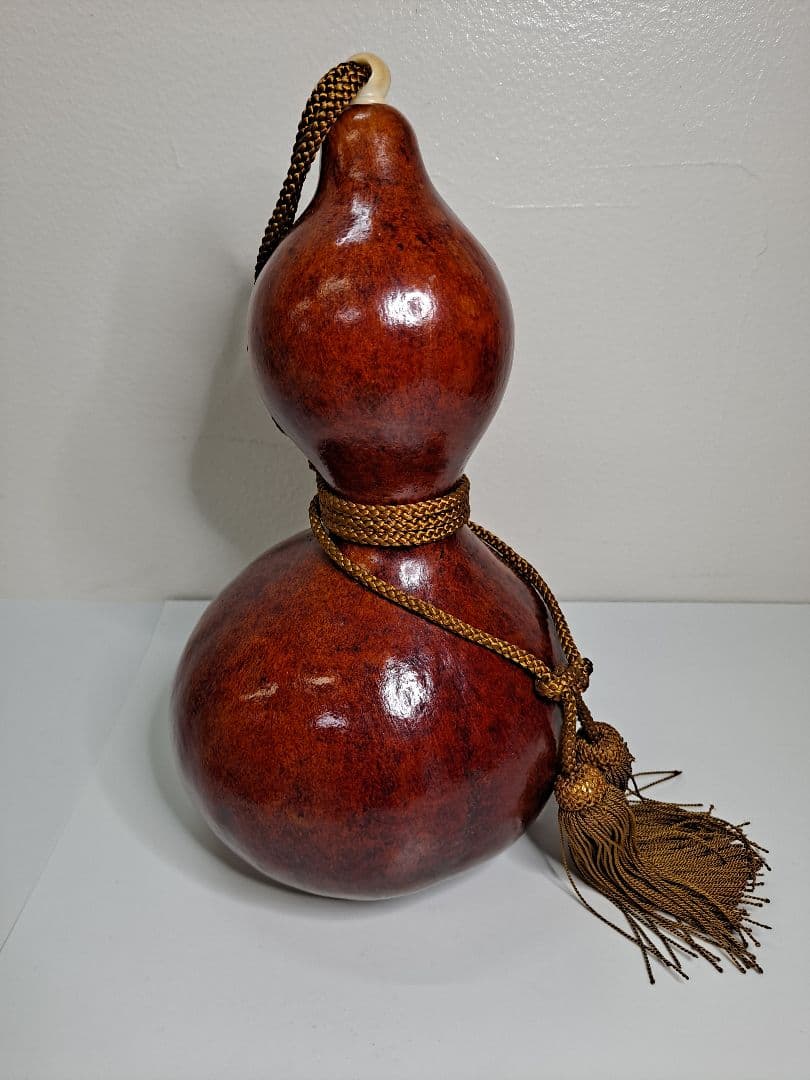 瓢箪 蓋欠品 時代物 天然老葫芦  古瓢箪 茶飾  酒葫芦 徳利