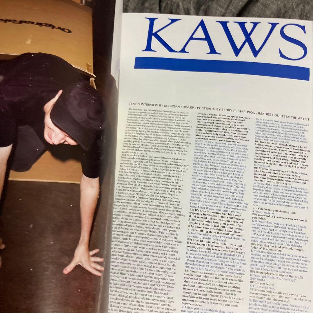 大型ANP QUARTERLY PRESSPOP GALLERY kaws表紙