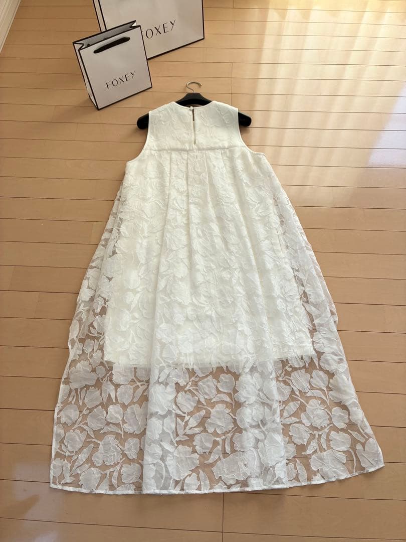 FOXEY NEW YORK ホワイトレース　ワンピース　ドレス