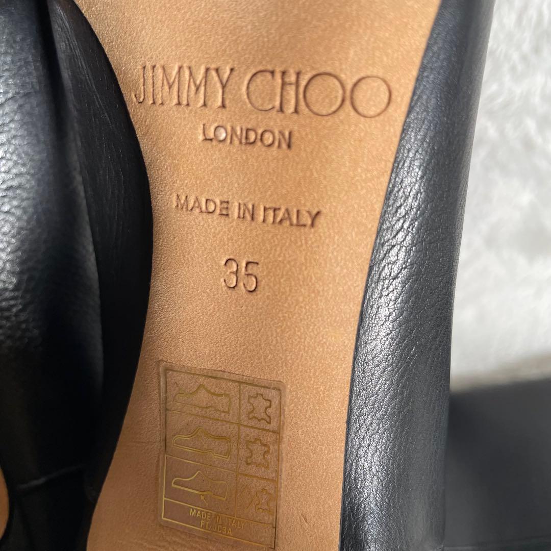 新品‼️Jimmy Choo ジミーチュウ　ロングブーツ　黒ブラック　レザー　本革