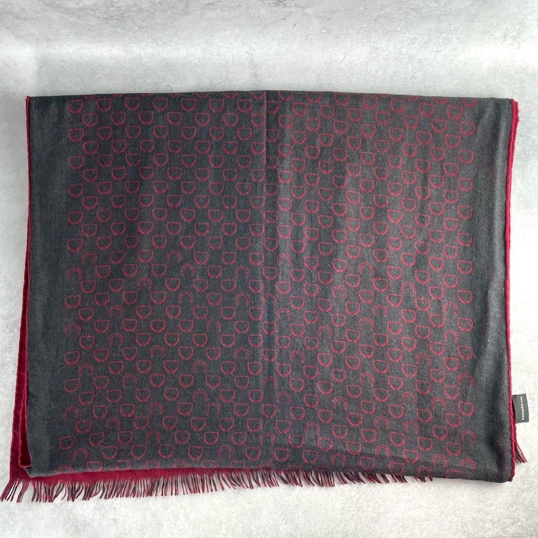 HERMÈSエルメス カシシル　ホースシュー柄　ストール カシミヤシルク