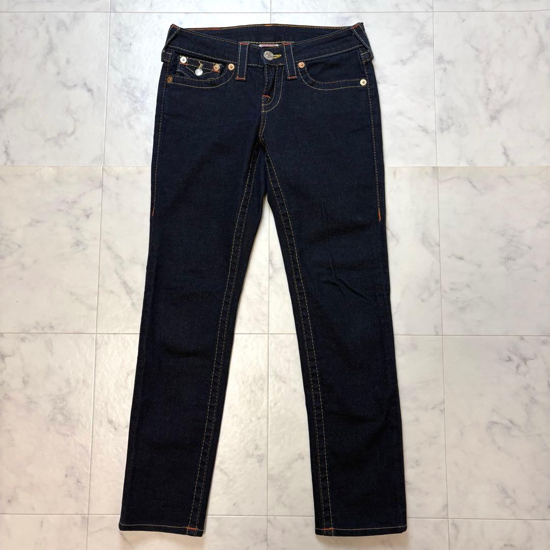 【美品】 TRUE RELIGION JULIE ストレッチ ストレートデニム